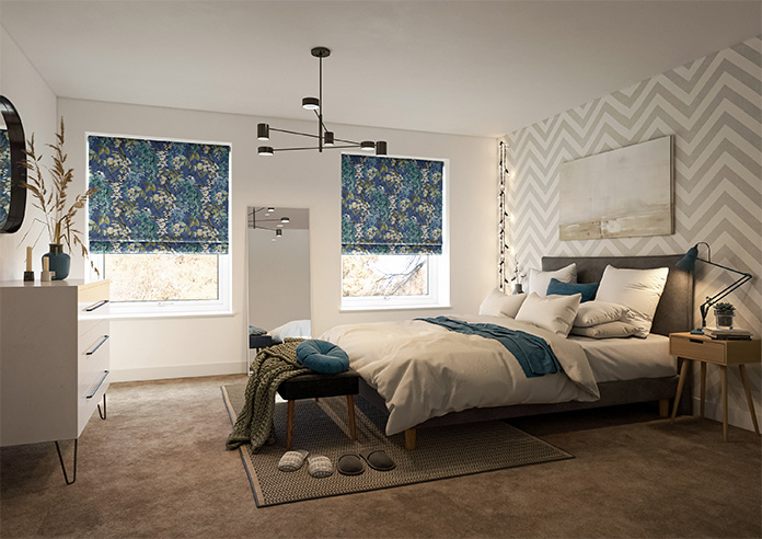 Wisteria, Marine - Roman Blind - Image 6